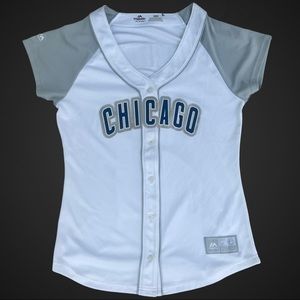 Chicago Cubs Starlin Castro Majestic Womens Baseball Jersey Size M EUC